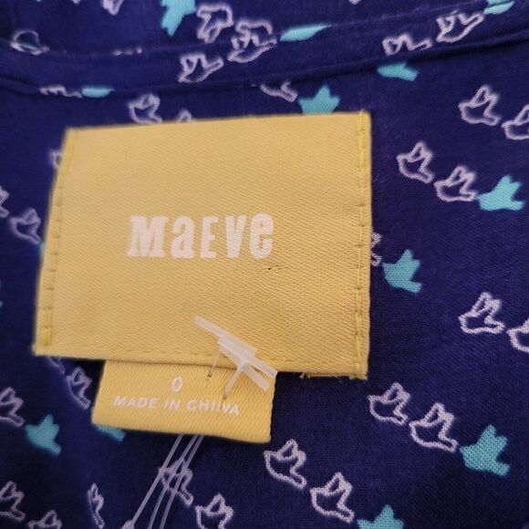 Anthropologie Maeve Button Down Top (Size 0) - Picture 5 of 6